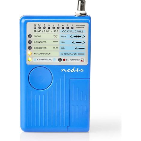 Nedis Comprobador de Cable LAN Cableado 180 m