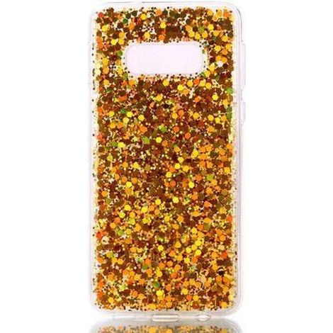 Coque arrière souple pour Samsung Galaxy S10e - Motif paillettes dorées - Étui de protection (1/4)