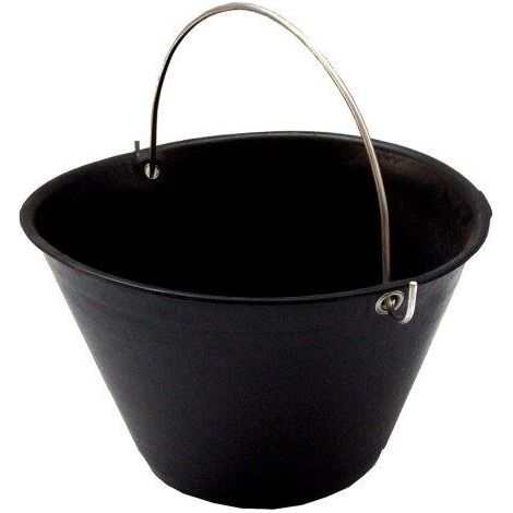 SECCHIO MURATORE PLASTICA NERO 34CM