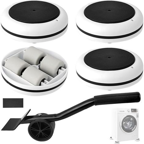 Souleve Meuble Set, Capacité de Charge Élevée, Conception Antidérapante, Leve Meuble, Multifonctionnel Roulettes à Déplacement, Deplace Meuble Lourd sans Effort, pour Canapés, Tables, Armoires (1/5)
