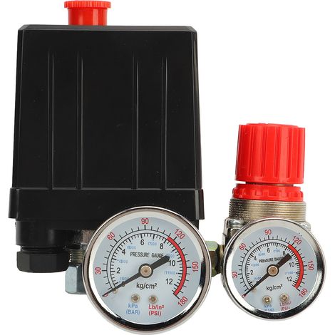 Robinet à boisseau sphérique Union avec pressostat automatique pour compresseur d'air, kit complet (1/5)
