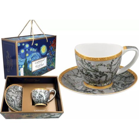Carmani, Grande tasse Vanessa 340 ml - VAN gogh/Amande en fleurs