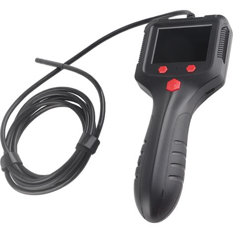 Endoscope industriel portable avec écran HD 2,4 pouces, boîtier ABS, caméra d'inspection endoscopique pour usine, câble de 5 m.