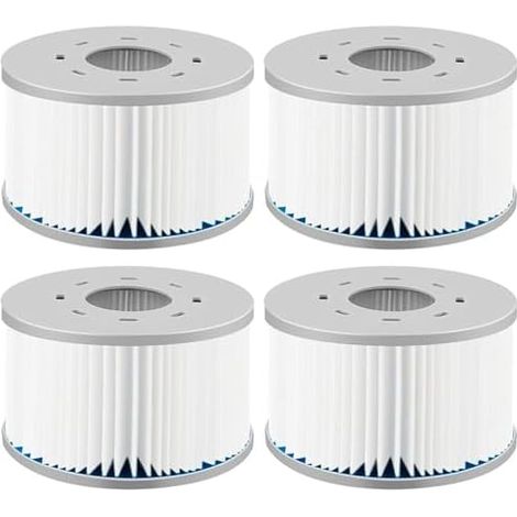 Filtre Spa Lite Compatible avec Les Spas MSpa Whirlpool (à partir de 2020), Cartouche Filtrante pour Spas, Piscines Gonflables et Jacuzzis, Lot de 4 (1/5)