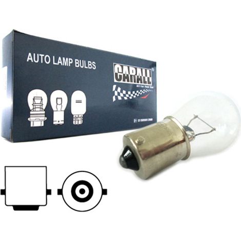 10 lampade alogene S25 P21W 12V BA15S singolo filamento per stop e frecce auto (1/3)