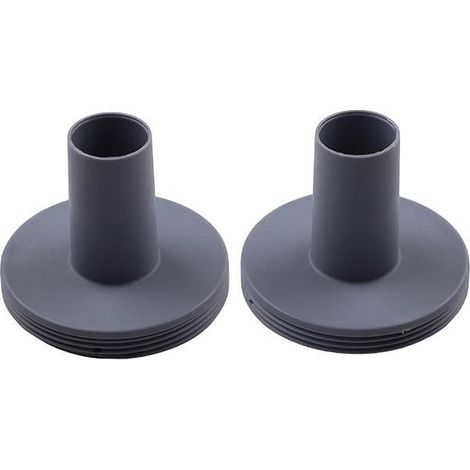 Lot de 2 connecteurs crépine système filtre piscine, pièce rechange adaptateur 3,8 cm, connecteur grille plastique entretien pompe (1/5)