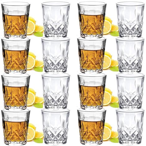 Schnapsgläser 60ml bleifrei Glas schwerer Boden 16 Stück (1/5)