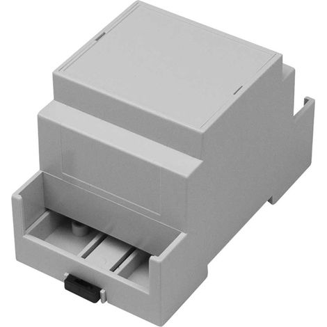 Kit de boîtier rail DIN RS PRO Côtés à murs étendus, Top, Dimensions 53.4 x 90 x 58mm 2 pôles ( Prix pour 1 ) (1/2)