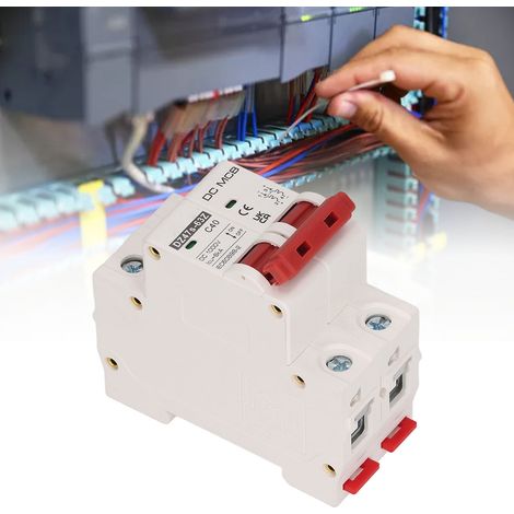 Disjoncteur miniature DZ47s-63Z C40 2P 1000 V CC pour systèmes photovoltaïques solaires 40 A avec rail DIN, capacité sectionnelle 6000 A (1/5)