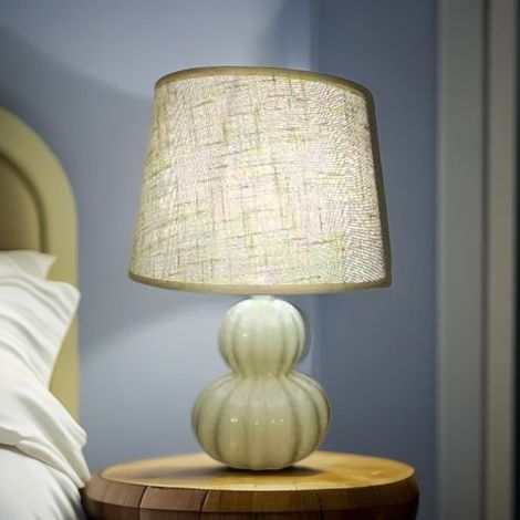 Lampe de Chevet Céramique Forme de Courge Tri-Color & Design Nordique-lsw (1/4)
