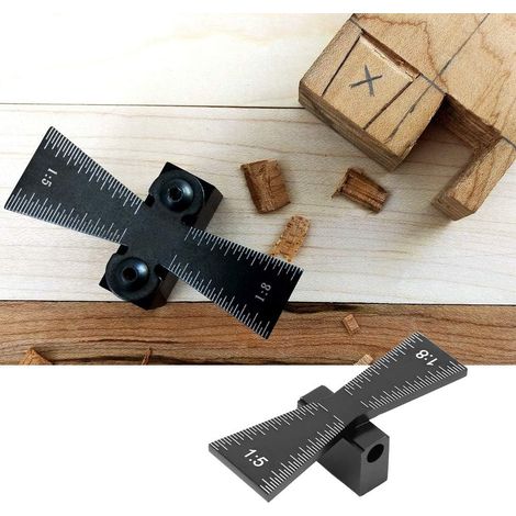Dovetail Hammer Precise Marking Wood Seal Guide Tool Clear Scale for Crafts (1/5)