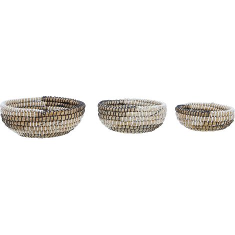 Premier Housewares Set of 3 Baskets with Black and White Detail (1/5)