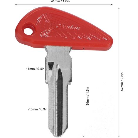 Clé de contact vierge avec boîtier, style fibre de carbone pour Indian Scout 1920-2018 (1/5)