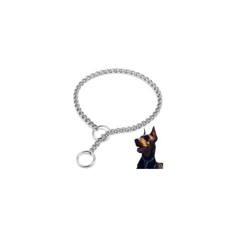 Hundeerziehungshalsband, verstellbare Edelstahl-Hundeleine (2,0 mm x 40 cm) - Crezuo