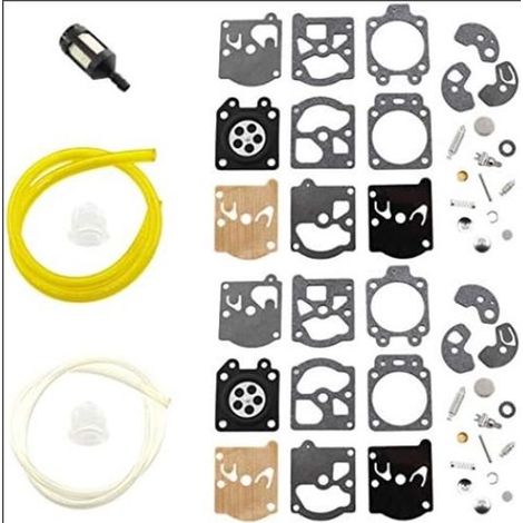 für Vergaser Reparatursätze mit Membran K10 WAT für Walbro WT 1 WT 10, Stihl FS40 FS44, Husqvarna 50R 26L 232R 235R 225R 240, McCulloch Echo und (1/2)