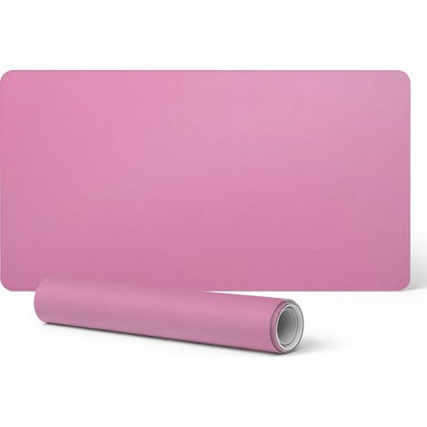 Alfombrilla de escritorio antideslizante con estampado, rosa pastel, 90x45 cm