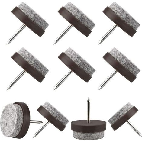 50 pièces patins en feutre chaise 21MM patins de chaise en feutre patins de meubles patins de meubles patins de meubles avec clou patins en feutre ronds patins en feutre patins patins (1/5)