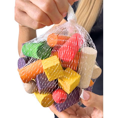 Kit fai da te per assemblare e completare giocattoli L - Pezzi di ricambio per realizzare giocattoli fai da te per pappagalli o giocattoli a forma di zampe (1/4)