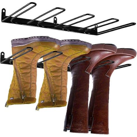 Wandmontiertes Stiefelregal – Platzsparende Aufbewahrung für hohe Stiefel und Cowboy-Schuhe (1/5)