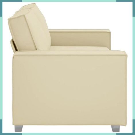 Canapé - 4105052 - 2 places - Tissu crème - 180 x 80 x 84 cm (1/5)
