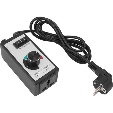 Fan speed controller, plastic fan adjuster, 1500W, exhaust replacement for home and industry, EU 220-240V (1/5)