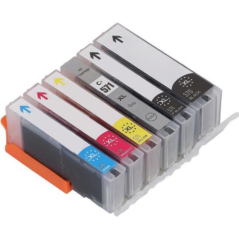 Cartouche d'encre haute capacité, noire et couleur résistantes aux UV, pour imprimante PIXMA (noir et blanc).