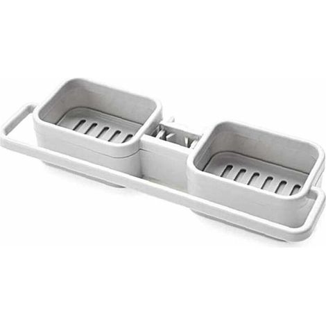 Support de robinet Robinet de cuisine Éponge Porte-savon Éponge Support de rangement Vidange Robinet Étagère Cuisine Salle de bain Robinet Savon Chiffon de nettoyage Brosse Boîte de rangement