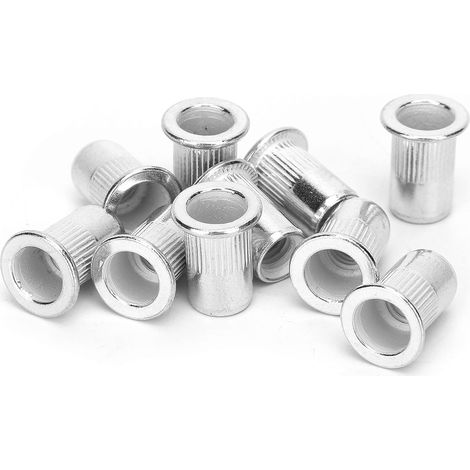 200 écrous à sertir professionnels en aluminium avec insert fileté, matériau de fixation M6 (1/5)