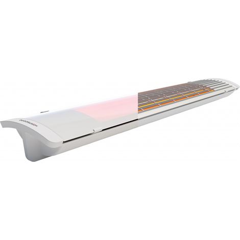 Heatscope Pure+ Heizstrahler 3000 Watt Carbonstrahler IPX5 Weiß 104x16,6x8,7 cm (1/5)