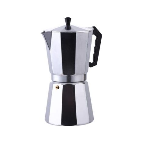 Italienische Espressomaschine aus Aluminium – Transparenter Deckel (14 Tassen 700 ml) (1/5)