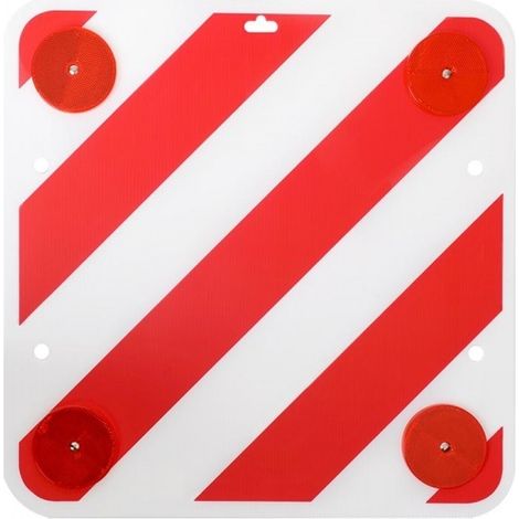 ProPlus Panel de advertencia trasero de plástico con reflectores 50x50 cm