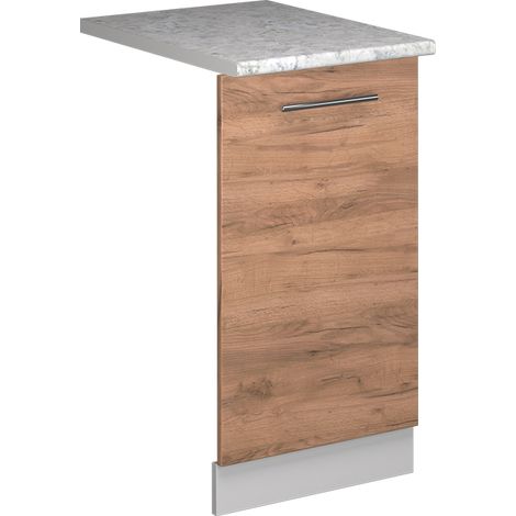Panel frontal del lavavajillas Fame-Line, Roble dorado, 45 cm , ET Mármol, Vicco