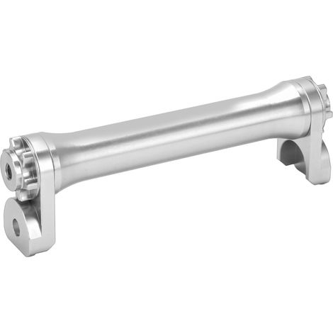 Barre télescopique en alliage d'aluminium pour vélo pliant Brompton 3sixty, longueur réglable 124mm, argent (1/5)