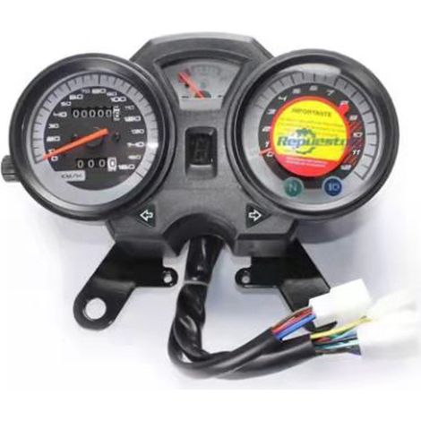 Electromechanical speedometer and tachometer with needles, modified for export on CG125/150 general purpose motorcycles (1/3)