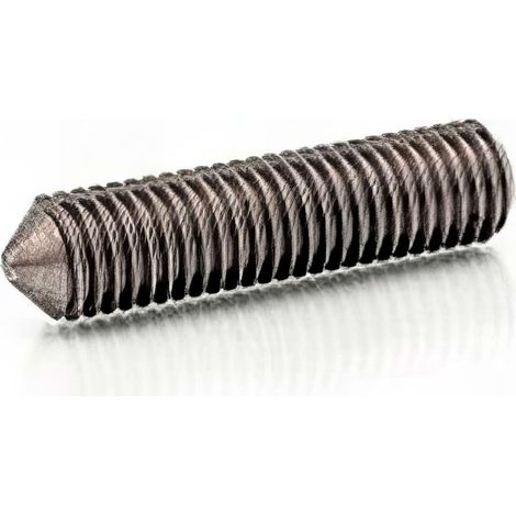 Vis sans tête 6 pans creux à bout pointeau 6 x 25 mm STHC INOX A2 - Boite de 200 pcs - Fixtout HCPO06025A2