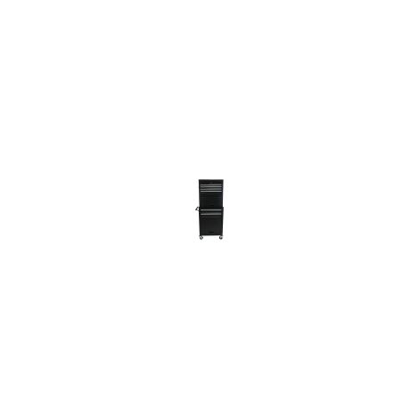 Armoire à outils 6 tiroirs 4 roues universelles 2 en 1 détachable noir (1/5)