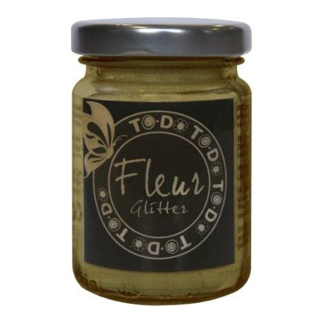 Glitter in Polvere Fleur per Pittura Vernici Decorazioni 90 gr - Colore: Champagne