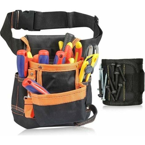 Ceinture Porte Outils - LARGEIGHT - Bracelet Magnétique - Nylon 600D - Résistante - Multifonctionnelle (1/3)