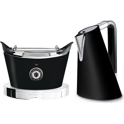 Bugatti Vera Easy Kettle and Volo Toaster Set Black
