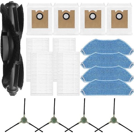 Pièces de rechange pour aspirateur robot Lefant M2 Pro/M2S Pro : filtre de brosse principale, sac à poussière et accessoires (1/5)