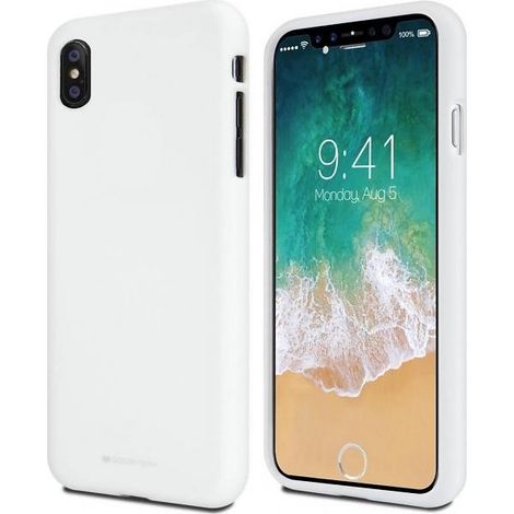 Coque souple blanche Mercury pour Huawei Y6 2018 (1/2)