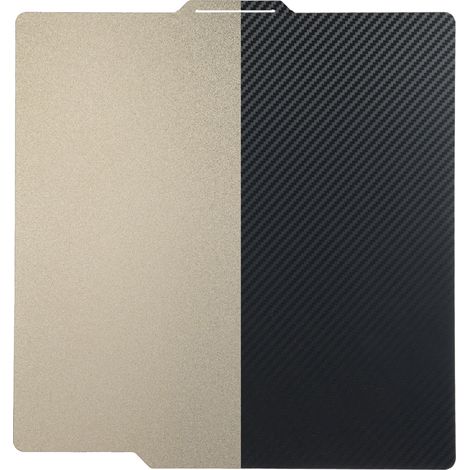 Plateau PEI double face pour imprimante 3D Bambu Lab X1/X1C/P1P/P1S/A1 – Surface texturée + lisse fibre de carbone PET, acier magnétique flexible amovible, adhérence stable et démoulage facile (1/3)