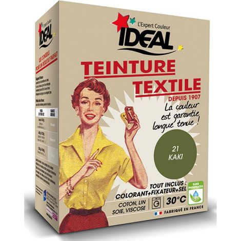 Teinture Textile Kaki Ideal Rénovation Couleur Kaki Durable - Onyx (1/2)
