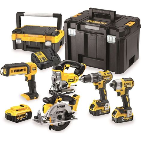 DeWALT Utensili - Set da 11 utensili a batteria, batterie e caricabatterie DCK551P3T (1/5)