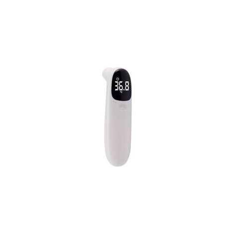 Thermomètre Frontal et Auriculaire, Thermomètre Numérique Sans Contact Thermomètre Infrarouge avec Affichage à LCD, Thermomètre Fièvre pour Bébé, Enfants, Adulte et Objets(Blanc) (1/5)