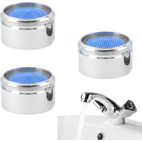M22-Wasserhahn-Luftsprudler, Filter-Luftsprudler, 3-teiliger Wasserhahnfilter, Wassersparender Wasserhahn-Luftsprudler, M22-Luftsprudler, Badarmatur-Luftsprudler, Wasserhahn-Luftsprudler, Wassersparer (1/5)