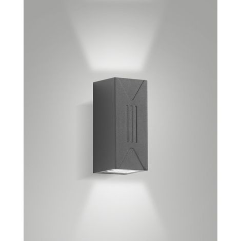 Luminaire extérieur LED Fabas Luce Luly Dark Grey aluminium gris L 7,2 cm 6 W 3000 K IP65 500 lm réf. 6561-22-794 (1/3)