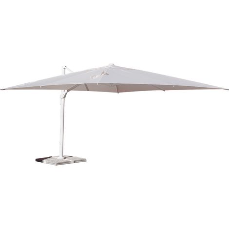 Ombrellone Decentrato da Giardino 2x3m in Alluminio Panna