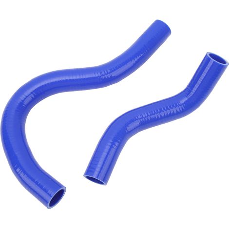 Kit de 2 durites de refroidissement en silicone pour radiateur, étanches et résistantes à la chaleur, pour Honda Civic EP3 Si SiR Type R K20A3 (2002-2005), bleu. (1/5)