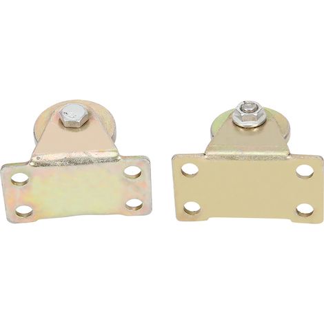 Rodillo de acero de 32 mm para puertas correderas con rueda en forma de U – 2 piezas con riel guía para puertas (1/5)